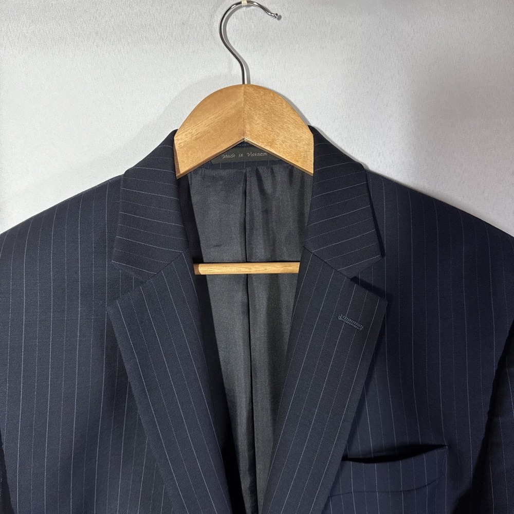 Michael Kors 42 Blue wool Soft Shoulder Mens Blazer Suit Jacket Sport Coat - Picture 4 of 16
